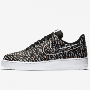 NIKE AIR FORCE 1 LOW JUST DO IT BLACK – MEN’S