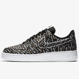 NIKE AIR FORCE 1 LOW JUST DO IT BLACK – MEN’S
