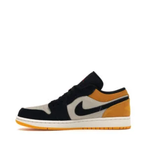 NIKE AIR JORDAN 1 LOW SAIL UNIVERSITY GOLD BLACK