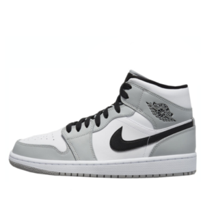 NIKE AIR JORDAN 1 MID LIGHT SMOKE GRAY
