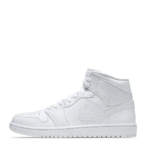 NIKE AIR JORDAN 1 MID TRIPLE WHITE