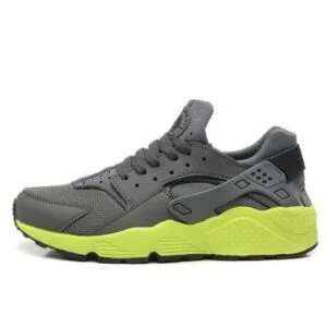 NIKE HUARACHE GRISES Y AMARILLO