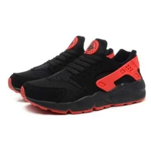 NIKE HUARACHE NEGRAS Y ROJAS