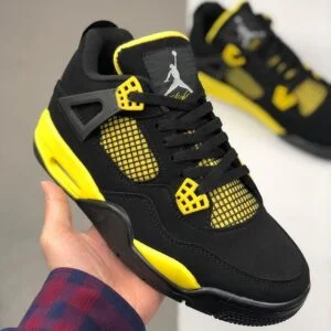 Nike Retro 4 "Pure Money" Negro y Amarillo